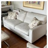 TWILL TWO-CUSHION SOFA | Of simple, contemporary design with two separate seat cushions and back cus