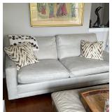 TWILL TWO-CUSHION SOFA | Of simple, contemporary design with two separate seat cushions and back cus