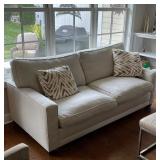TWILL TWO-CUSHION SOFA | h. 38 x 80 x 40 in.