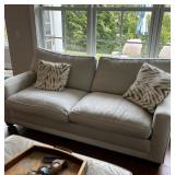 TWILL TWO-CUSHION SOFA | h. 38 x 80 x 40 in.