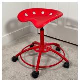 IKEA RED TRACTOR SEAT STOOL | Ikea, in excellent condition; h. 22 in.