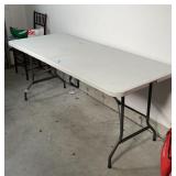 STAPLES SIX FOOT FOLDING TABLE | very good condition, some scuffs on top