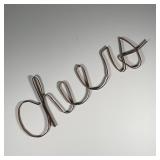 "CHEERS" WIREWORK DECORATION | 12 x 31 in.