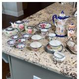 JAPANESE & OTHER PORCELAIN | Including tea and coffee, lobed bowls, etc.; tallest 10 in.