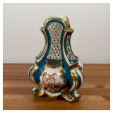 LIMOGES POTPOURRI | with painted scenes; openwork chimney; h. 9 in.