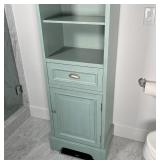 GREEN PAINTED CABINET | 65 x 20 x14
