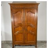 BLOOMINGDALES CUSTOM ARMOIRE | Made in Italy, continental style with two doors, interior shelves and