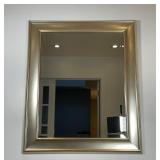 SILVER FRAMED MIRROR | 35 x 28 in.