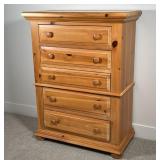BROYHILL TALL CHEST | three drawers over two drawers, single piece construction; 48 x 36 x 18-1/2 in