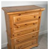 BROYHILL TALL CHEST | three drawers over two drawers, single piece construction; 48 x 36 x 18-1/2 in