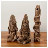 SOUVENIR MUD FIGURES | tallest 10 in.