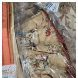 MISC DRAPES | Various lengths and patterns, plus some valences, dry cleaned and stored in plastic sl