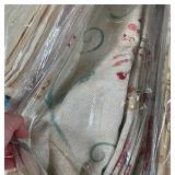 patterns, plus some valences, dry cleaned and stored in plastic sleeves;