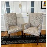 PAIR ARMCHAIRS | h. 42 x w. 24 x d. 30 in.