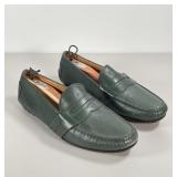 RALPH LAUREN DRIVING SHOES | Green leather; Size 9-1/2 D