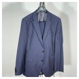 HUGO BOSS 2-PIECE SUIT | Made in Italy, Navy Blue; approx size Jacket 36 / Pants 32 x 40