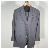 YVES SAINT LAURANT 2-PIECE SUIT | Grey wool; Approx size Jacket 38 / Pants 32 x 40