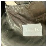 LOT OF 2 CHRISTIAN DIOR SUITS | Both 2-piece suits made in Argentina; black with pinstripes and soli