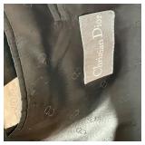 LOT OF 2 CHRISTIAN DIOR SUITS | Both 2-piece suits made in Argentina; black with pinstripes and soli