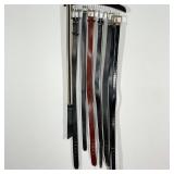 (8pc) MISC BELTS | Including Givenchy, Lacoste, Oakley, Kenneth Cole; Seven leather and one fabric b