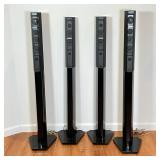 SAMSUNG SURROUND SPEAKER SYSTEM | Comprising four floor tower speakers, model no. PS-JT2-1; h. 46-48