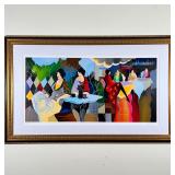 ITZCHAK TARKAY (1935-2012) | "Afternoon Luncheon #11" by Israeli artist Itzchak Isaac Tarkay: serigr