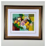 ITZCHAK TARKAY (1935-2012) | "Lady in Pink" by Israeli artist Itzchak Isaac Tarkay: serigraph print 