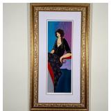 ITZCHAK TARKAY (1935-2012) | "Elegance II" by Israeli artist Itzchak Isaac Tarkay: serigraph in colo