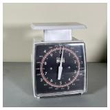 SMALL KITCHEN SCALE | By Princesse; shows lb, oz, g, kg; 6-1/4 x 4-1/2 x 4-1/2 in.