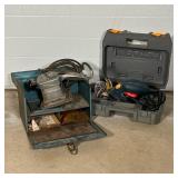 (2pc) ELECTRIC SANDERS | Thor Speedsander Type 150 in metal box; Ryobi Corner Cat in case [untested]