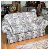 LA-Z-BOY TWO CUSHION SOFA | Comfortable! La-Z-Boy small two cushion couch / loveseat with allover fl