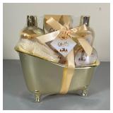 SPA GIFT SET | New and unopened rose and jasmine bath gift set by Giftsational including body scrub,