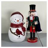 (2pc) MISC. CHRISTMAS DÉCOR | Including a pirate nutcracker, new with tags from Macy