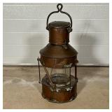 VINTAGE BRASS LAMP | Plate reads "Not under command Patt.5005 - Best & Llyod Ltd. 1942."; h. 21-1/2 