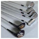  RAM 1 driver and 5 fairway driver; Joe Turmesa Sure Shot 3, 5, 7, and 9 irons; MacGregor putter