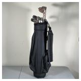 (12pc) GOLF CLUB SET AND BAG | Spectra set of covered drivers (1, 3, 5), irons (3, 4, 5, 6, 8, 9) an
