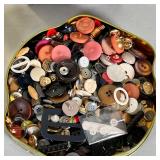 assorted buttons passed down through multiple generations in the family