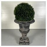 DECORATIVE TOPIARY | In an urn-form vase, small faux plant; overall h. 16 x dia. 8 in.