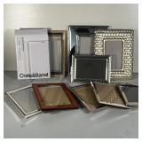 (10pc) PICTURE FRAMES | A group of picture frames of various sizes and designs, including a mirrored
