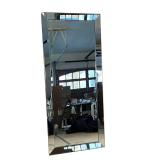 BEVELED GLASS WALL MIRROR | By Coaster, in a mirrored frame; overall 70 x 30 in.