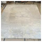 SAFAVIEH TIBETAN CARPET | Fine cotton and viscose, neutral colors with light blue accents, made in I