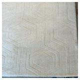 with embossed hexagonal pattern; overall 13 ft. 6 in. x 9 ft. 7 in. [with some stains / other markin