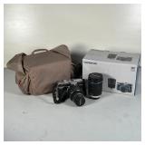 OLYMPUS DIGITAL CAMERA | Olympus E-PL1 camera with a 14-42mm lens and a 40-150mm lens, complete with