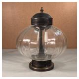 (6pc) CEILING LIGHT FIXTURES | A set of similar lights, including four ceiling lamps with shaped gla