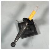 (3pc) WROUGHT IRON CANDLE SCONCES | A set of 3 lighting fixtures: candle style wall sconces, electri