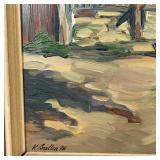 Oil painting signed lower left "V. Bulka [?] 78"; 19-1/4 x 13-3/4 in., overall 24-3/4 x 19-1/2 in.