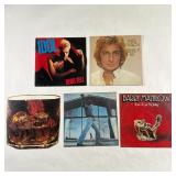 (5pc) ROCK ALBUMS | Vinyl records, including Rebel Yell by Billy Idol; Tryin