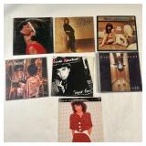 (7pc) LINDA & OLIVA ALBUMS | Vinyl records including 5 Linda Ronstadt albums: Simple Dreams, Mad Lov