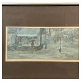  mixed media, signed E. Gradijan lower left, with literature about the artist attached to verso; sig