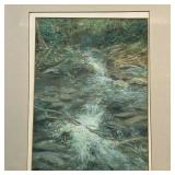 EDWARD GRADIJAN MIXED MEDIA | Edward A. Gradijan (American. 1933-2002): mixed media painting on pape